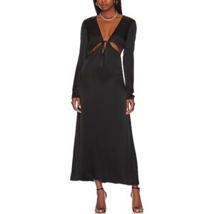 Bardot Black Long Sleeve Cut-Out Dress